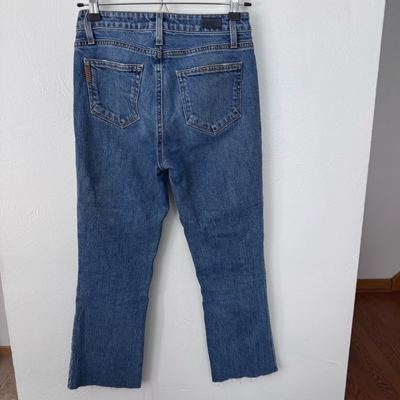 PAIGE Colette button fly Crop Flare denim jeans Size 25 - Picture 4 of 9